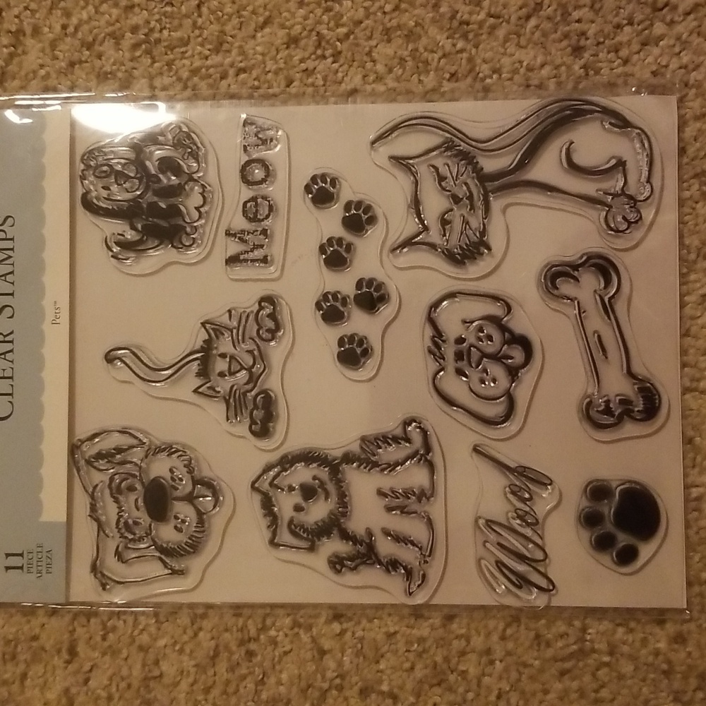 Pet themed stamp set.